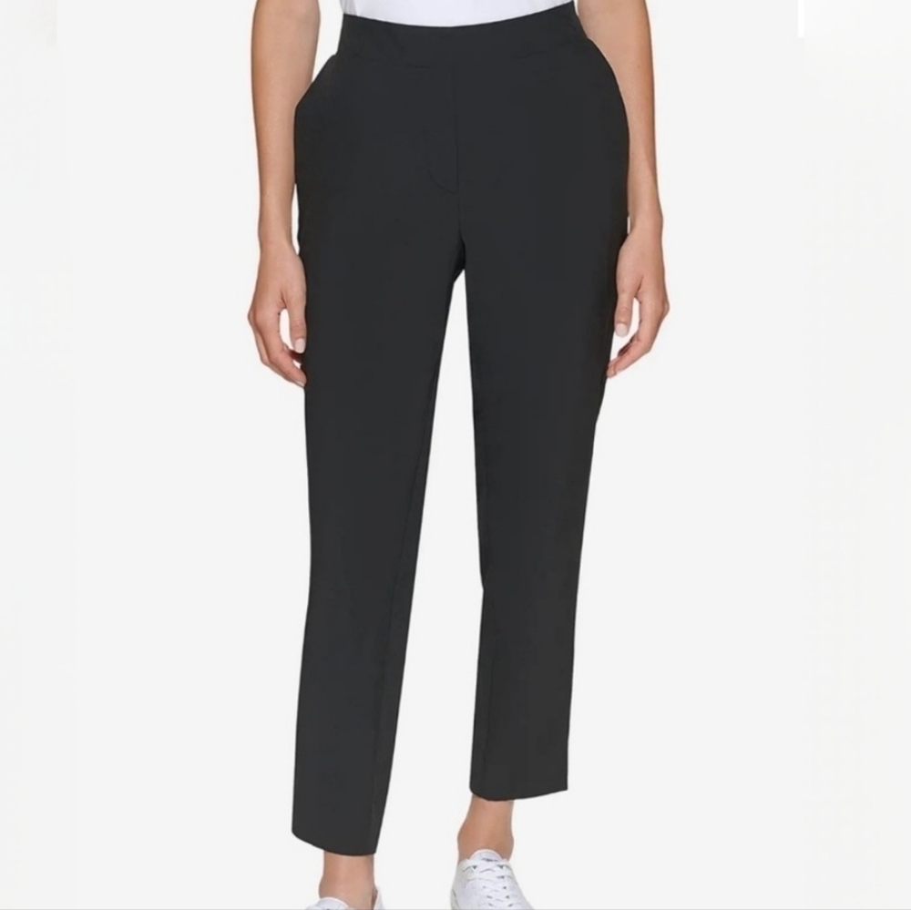 Calvin Klein Mid Rise Slim Tech Stretch Pants Black XL